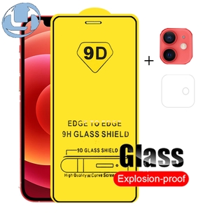Set 2 Kính Cường Lực 9d Bảo Vệ Ống Kính Điện Thoại Iphone 6 6s 7 8plus Iphone X Xr Xs 11 12 Pro Max