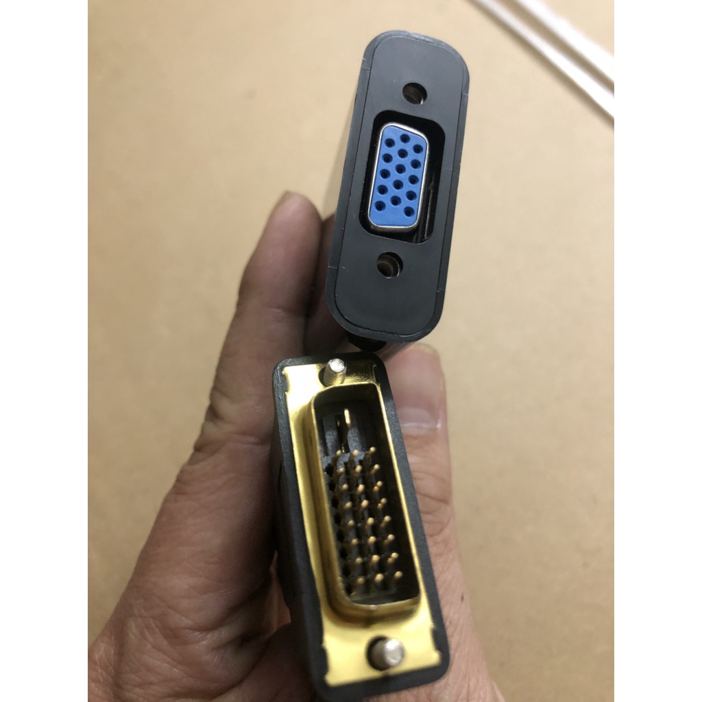 Cáp chuyển đổi DVI-D 24+1 sang màn hình LCD, máy chiếu có VGA,DVI TO VGA 24+1