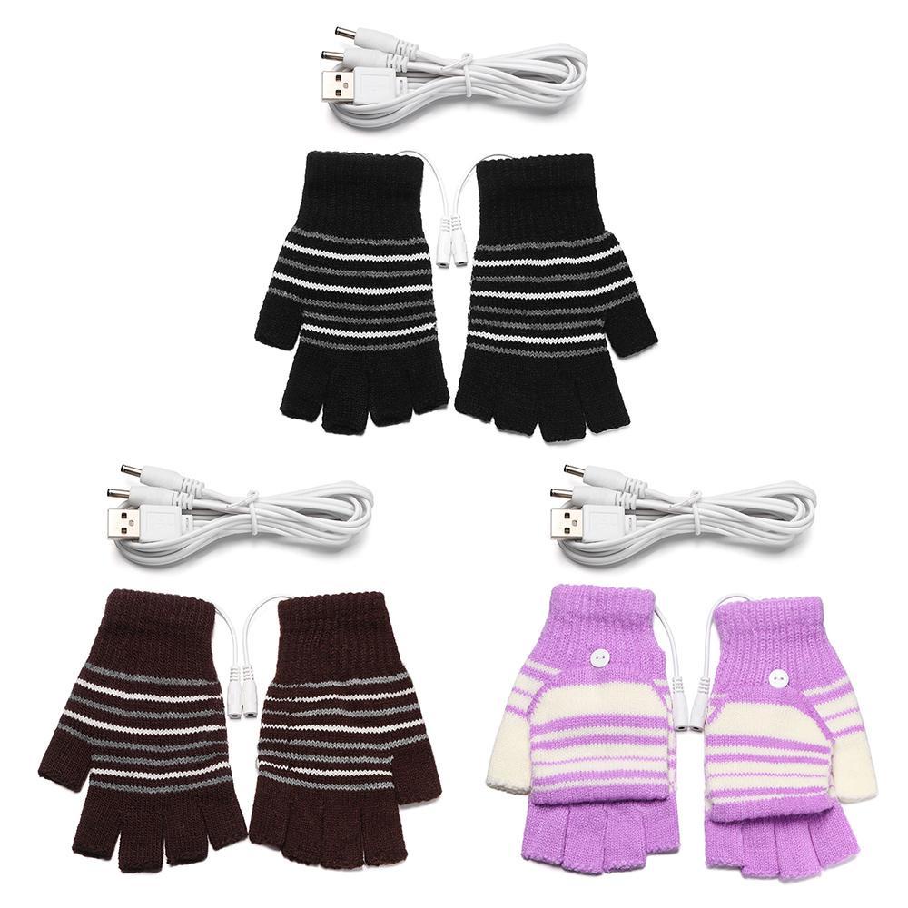 Găng Tay Giữ Ấm Hở Ngón Thời Trang Mùa Đông Cho Nam Nữ