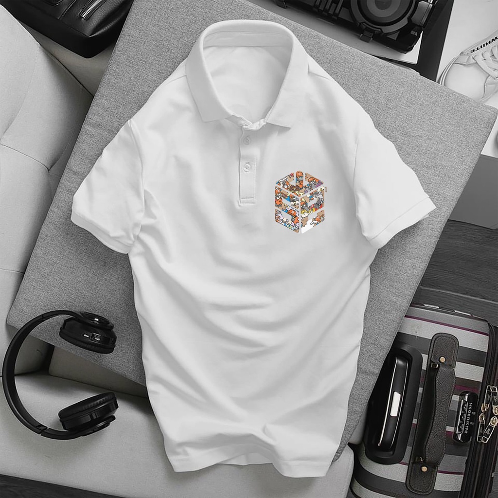 Áo POLO SWE, chất Thun Cá Sấu Poly Thái full size Nam Nữ, Áo có cổ trắng đen, cổ trụ Unisex, KKim Shop