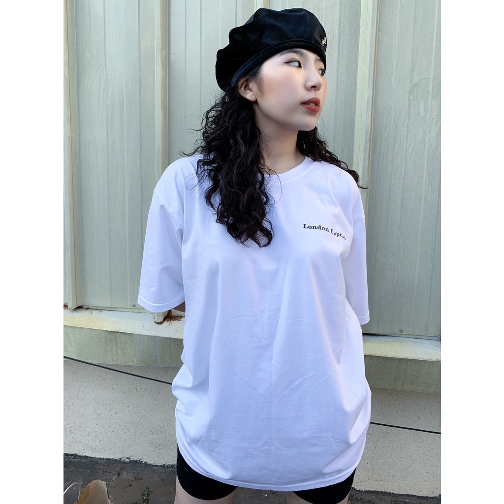 Áo thun tay lỡ cho cả nam và nữ in hình London