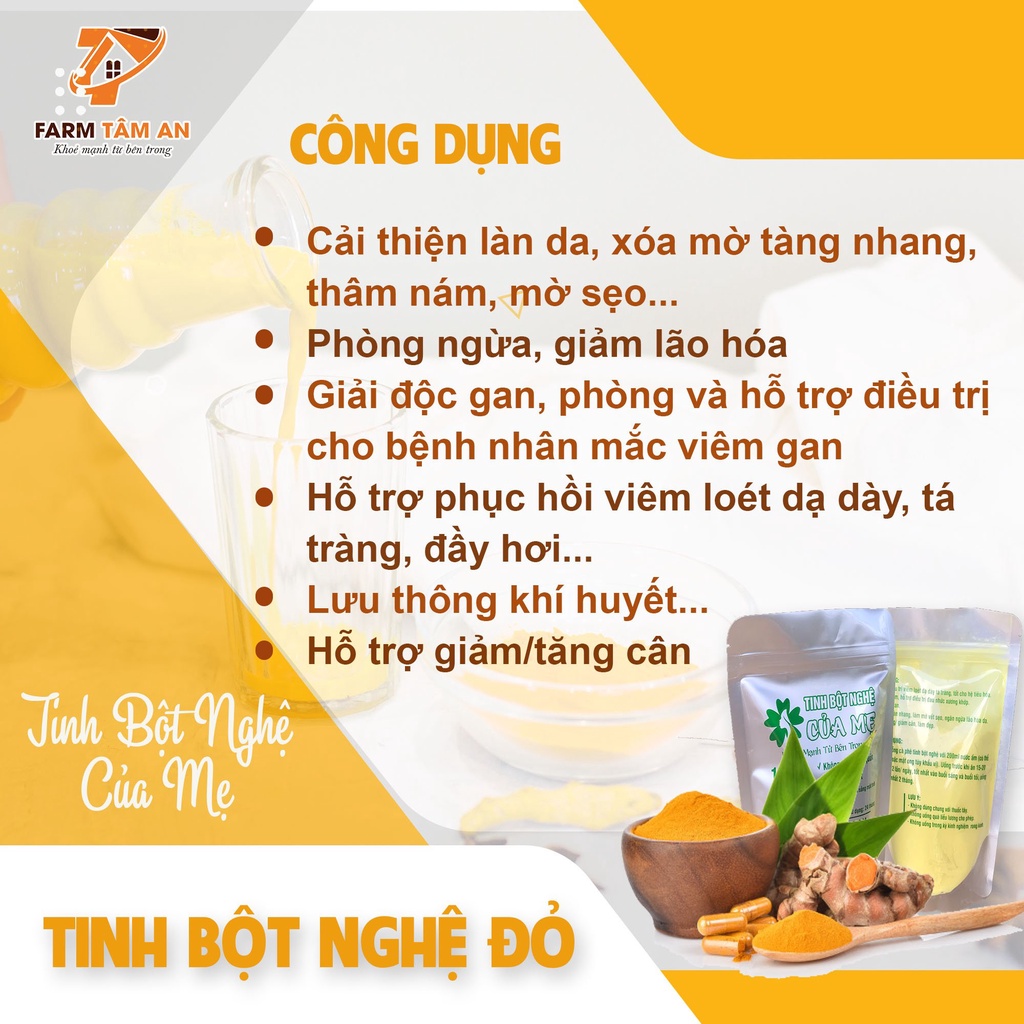 Tinh Bột Nghệ Đỏ Nguyên Chất 250g-500g, Tinh Bột Nghệ Của Mẹ, Tinh Bột Nghệ Nhà Làm, Tinh Nghệ Đỏ, Bột Nghệ uống