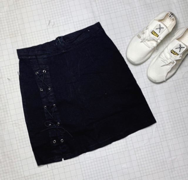 Chân váy đan dây đùi chất vải Kaki | BigBuy360 - bigbuy360.vn