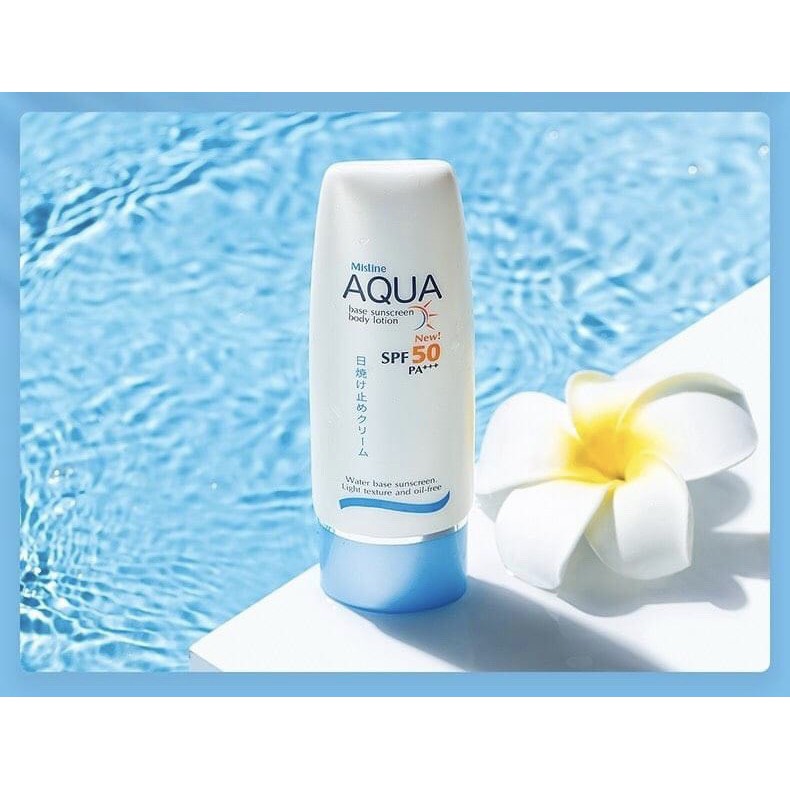 Kem Chống Nắng Toàn Thân MISTINE AQUA BASE SUNSCREEN BODY LOTION SPF 50 PA +++