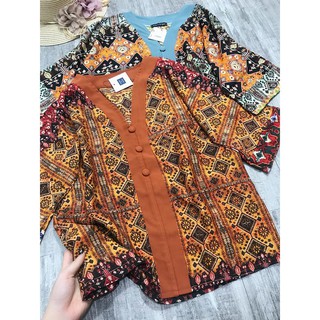 Sét Lam Đi Chùa Thổ Cẩm C086