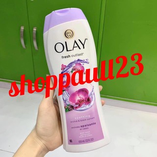 Sữa Tắm Olay Fresh Outlast - Soothing Orchid & Black Currant