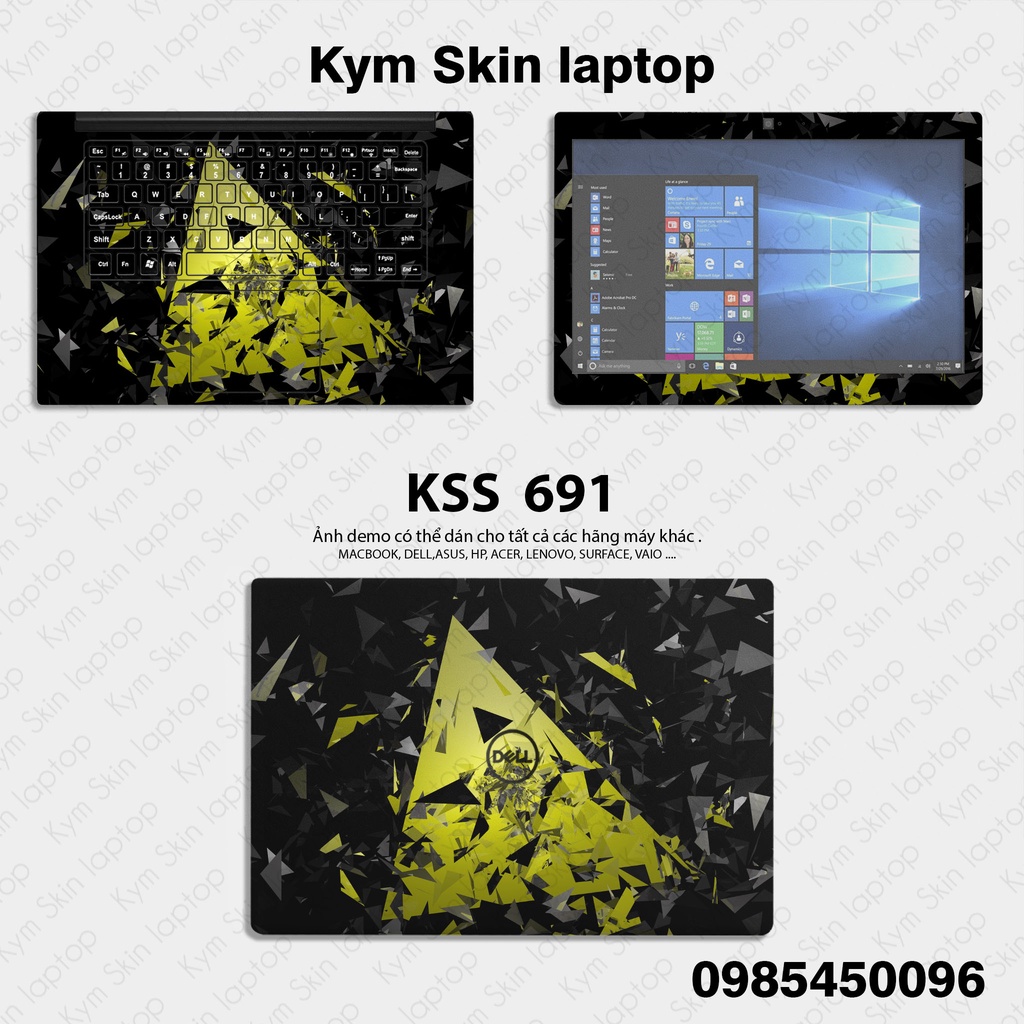 Skin dán laptop Mẫu Trừu Tượng Nam Tính