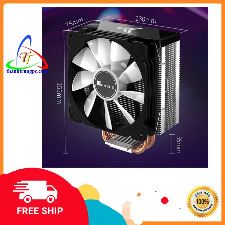 Tản Nhiệt Khí CPU Jonsbo CR1200 Led RGB Phiên Bản Fan 9cm