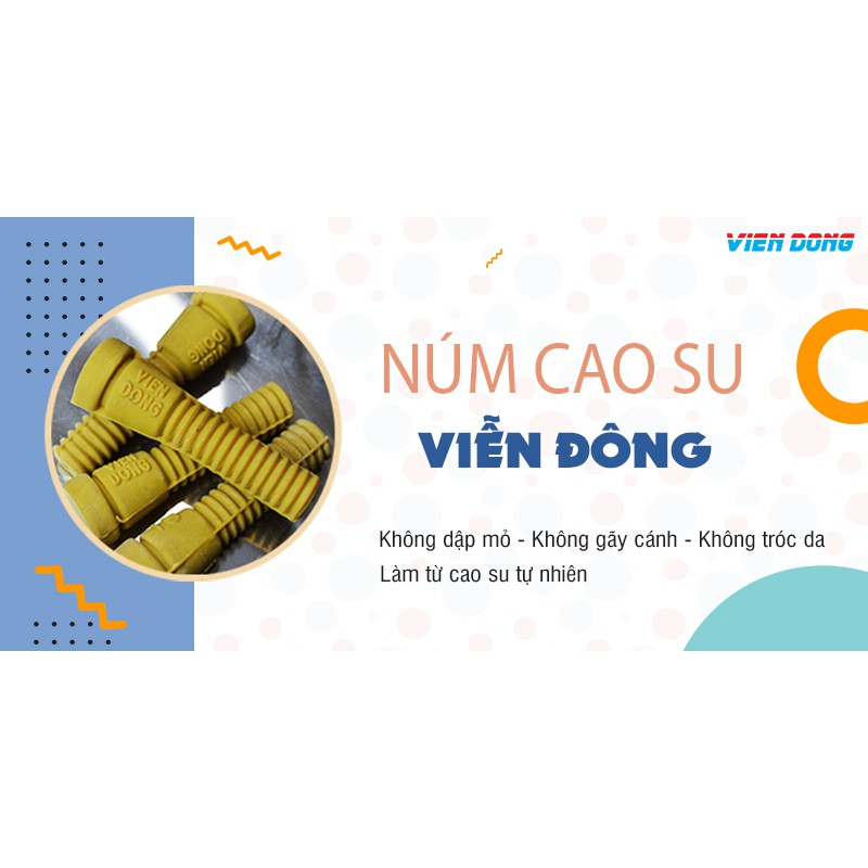 Núm cao su - Mút cao su - Cục cao su máy vặt lông gà vịt Viễn Đông