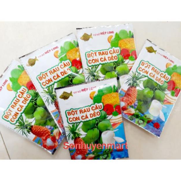 Bột thạch rau câu con cá dẻo 12g