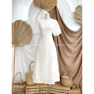 [BBSTORE'S] Đầm Xòe Cổ Tròn Tay Phồng - TK627