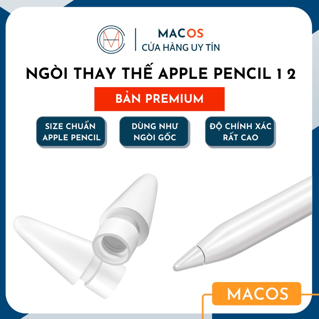 [Premium] Đầu ngòi thay thế cho bút Apple Pencil 1/2 Pen tip - Dùng như ngòi gốc (AP19)