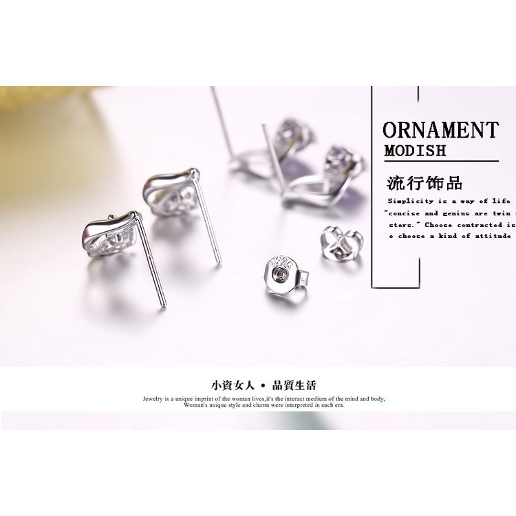 Khuyên Tai Bạc 925 Hình Vỏ Sò Đơn Giản Cổ Điển Thời Trang Cho Nữ-S1