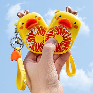 Quạt móc khoá vịt mini