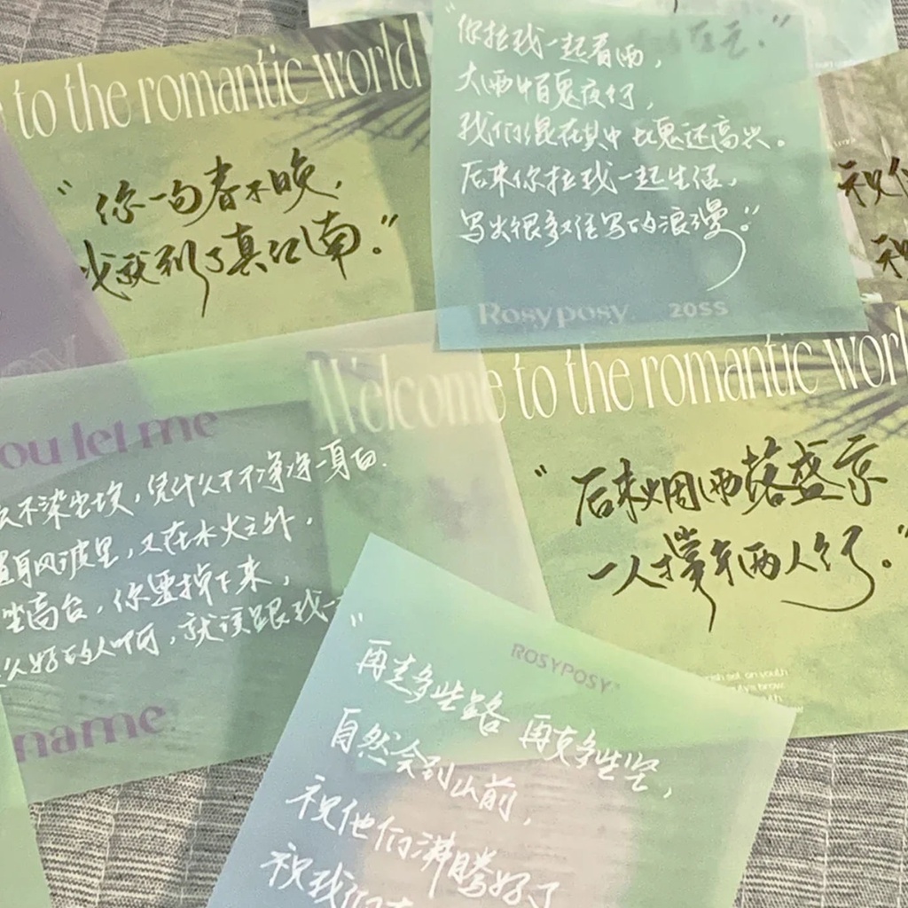 Giấy Ghi Chú Trong Suốt Đơn Giản Chống Dính Tiện Dụng