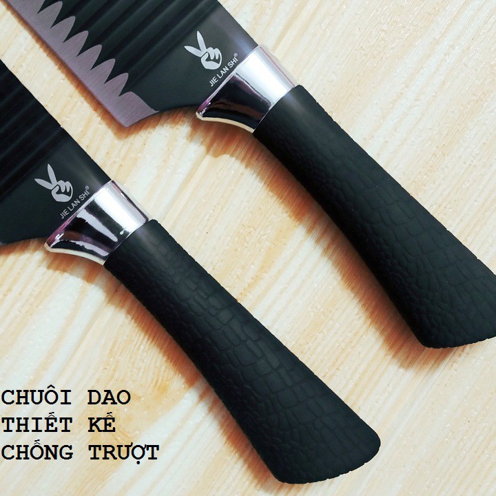 Dao thái thịt đông lạnh - Thái hoa chuối, chống dính siêu sắc bén dài 33cm