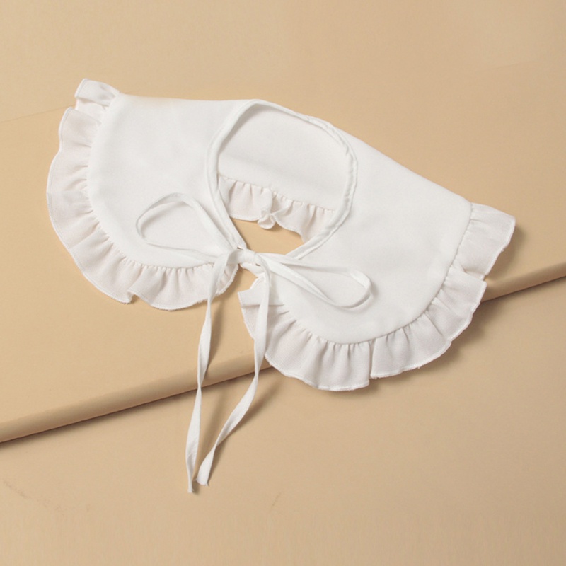 Cổ Áo Giả Thêu Hoa Trang Trí Phối Bèo Xinh Xắn