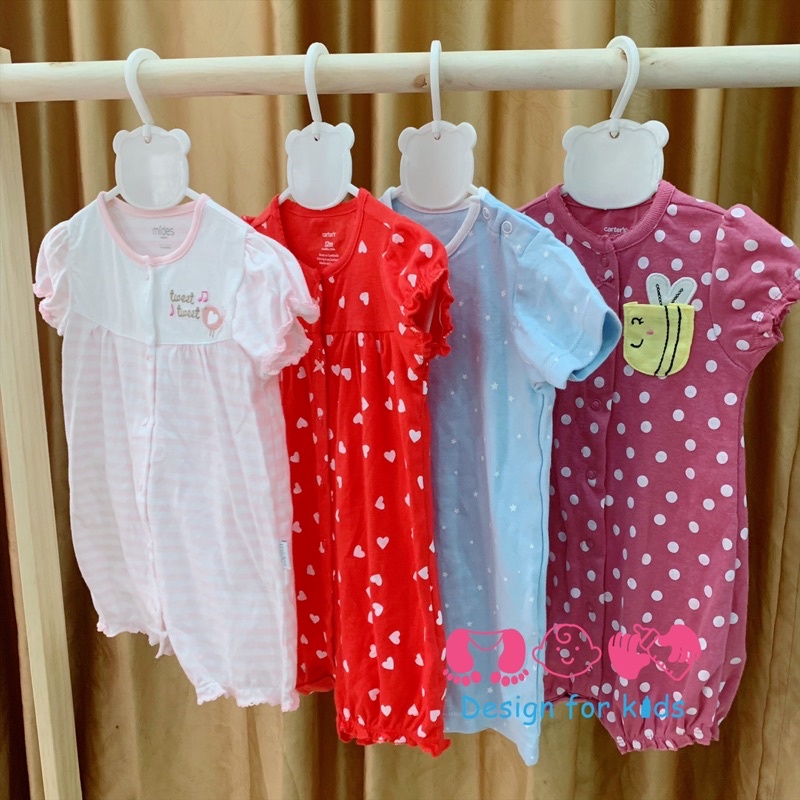 (Size 6-9m) Body đùi / Body chip váy / Jumpsuit / Váy hàng xuất dư các hãng cho bé gái