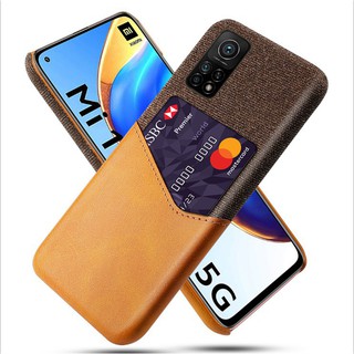 Ốp Điện Thoại Mặt Vải Chống Sốc Kèm Ngăn Đựng Thẻ Cho Xiaomi Mi 10t Pro 5g Mi 10t