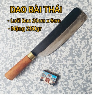 Dao thái nhỡ Đa Sỹ (dao bài thái) làm bằng thép nhíp 100%