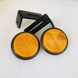 BỘ MẮT MÈO PHẢN QUANG TRƯỚC/SAU GẮN MỌI LOẠI XE-TRÒN VÀNG