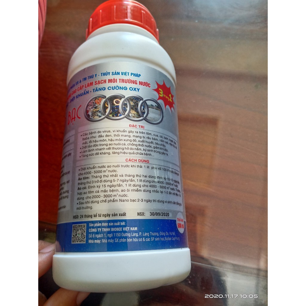Nano bạc cho ốc bươu
