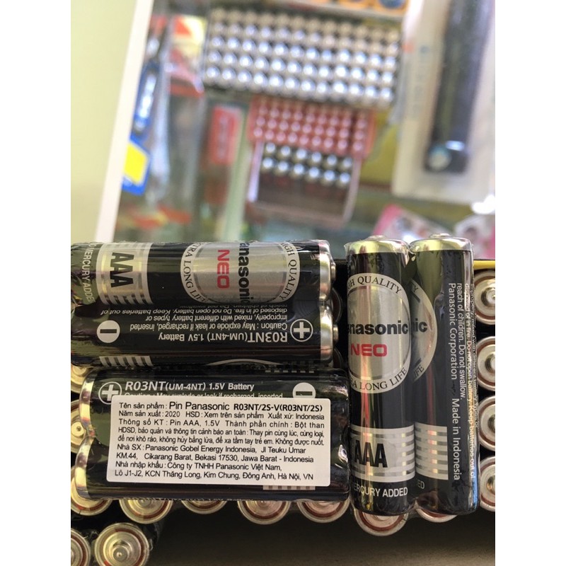 Combo 2 viên pin AAA 3A panasonic