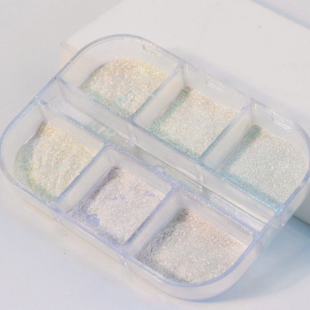 [Hàng mới về] Hộp bột phủ móng tay hiệu ứng tráng gương lấp lánh thời trang