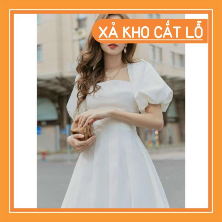 [Quần Áo Hot] Đầm dạo phố cổ vuông tay phồng chít eo Jada Dress | BigBuy360 - bigbuy360.vn
