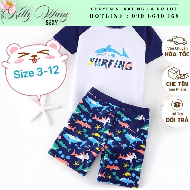 Hỏa tốc - Nhận liền  Đồ bơi bé trai - đồ bơi bé trai dễ thương - Kelly Wang