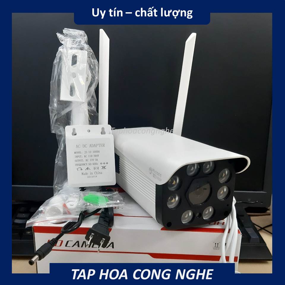 Camera IP Wifi Ngoài trời app Yoosee 2 Râu 1080P - LED trợ sáng quay đêm có màu, chống nước chống bụi... | BigBuy360 - bigbuy360.vn