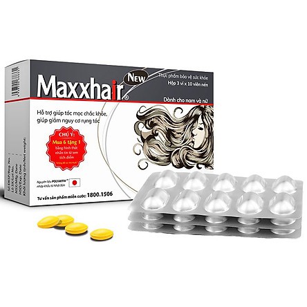 (CHÍNH HÃNG) MAXXHAIR NEW (HỘP 30 VIÊN)