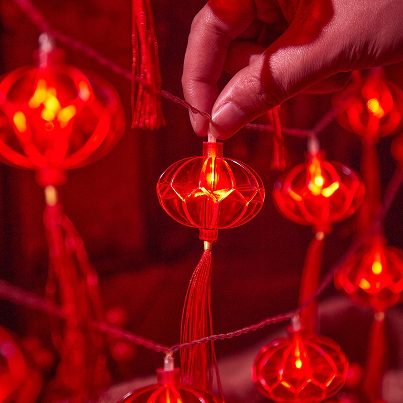 Dây Đèn Lồng Trang Trí Năm Mới 1.6 / 2m