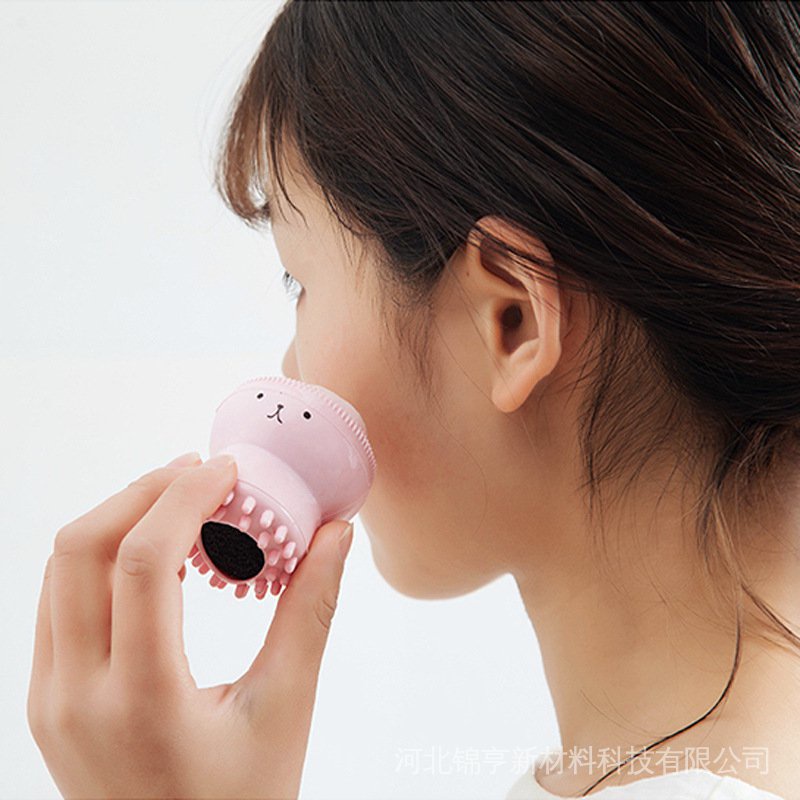 Cọ rửa mặt bằng Silicone hình bạch tuộc nhỏ đa năng tiện dụng