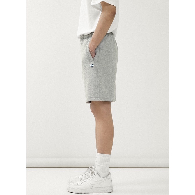 OWL BRAND® JOGGER LOGO SHORT - Quần short nỉ thun màu xám