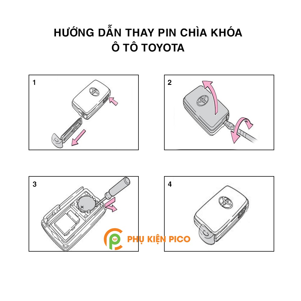 Pin chìa khóa ô tô Toyota Land Cruiser Prado chính hãng sản xuất công nghệ Nhật Bản – Pin chìa khóa Toyota Land Cruiser