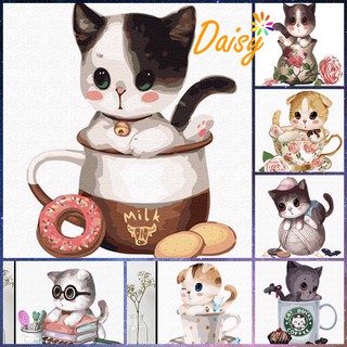 [Free Ship] Tranh Số Hóa Tự Tô DAISY Tổng Hợp Các Mẫu Tranh Thú Cưng Siêu Đáng Yêu Hàng Có Sẵn