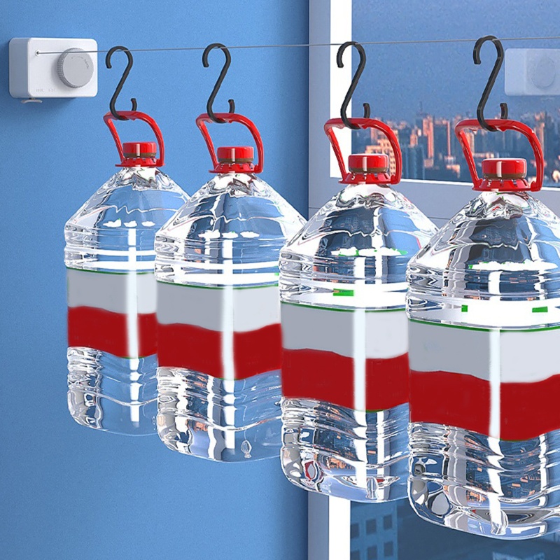 Dây Phơi Quần Áo Siêu Chắc Có Thể Thu Gọn Kèm Dây Thép Có Thể Điều Chỉnh Tiện Dụng Cho Gia Đình