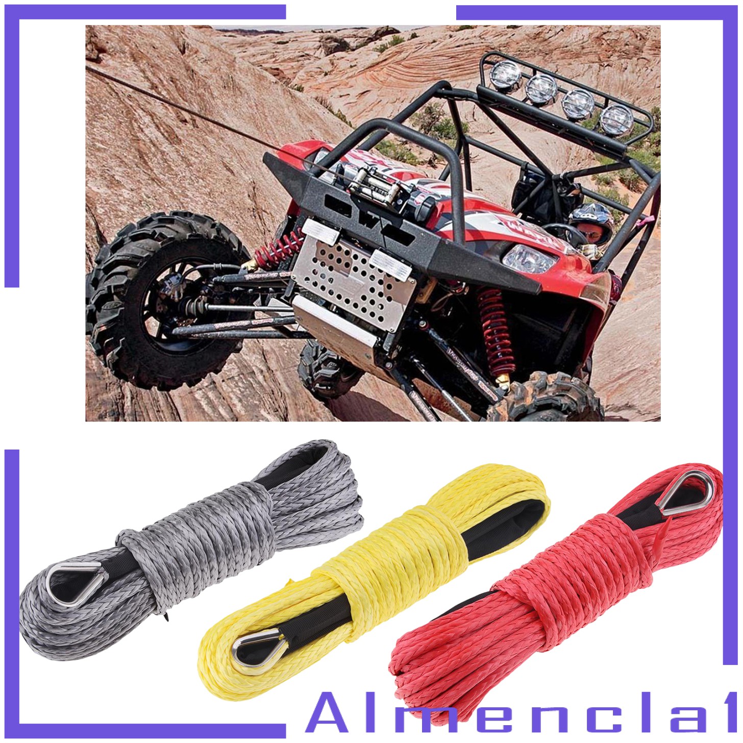 Dây Cáp Kéo Chịu Lực 1 / 4 Inch X 50 Feet Cho Atv Utv