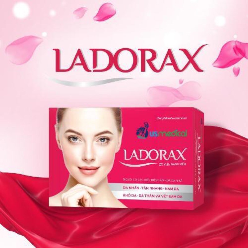 Viên uống trắng da Ladorax - Hộp 20 viên