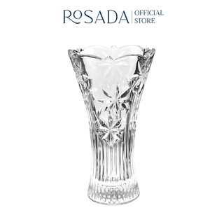 Lọ hoa pha lê bó mạ hoa thị Crystalite Bohemia 30cm