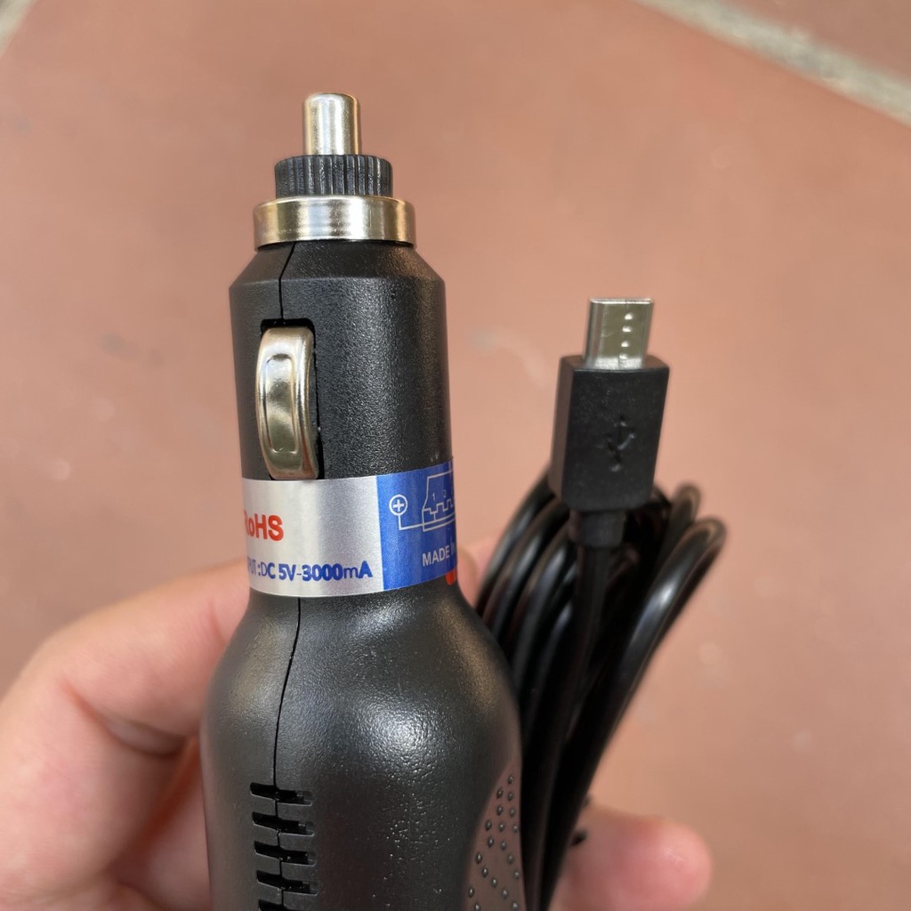 Tẩu nguồn camera hành trình, chân MICRO USB, 5V, 3Ah - Hải Nam Auto