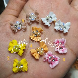 Hoa bột nơ nhún-hoa bột nails