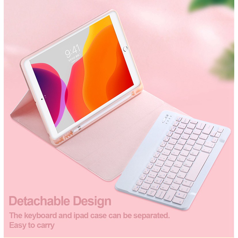 Ốp Lưng Có Bàn Phím Bluetooth Không Dây Cho 9.7 iPad 10.2 9th Air iPad