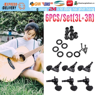 【Trong 24h gửi hàng】Bộ 6 khoá  đàn guitar bass chống gỉ khóa Chỉnh Dây ghi ta acoustic classic