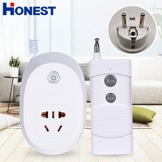 [✅CHÍNH HÃNG] Ổ CẮM ĐIỀU KHIỂN TỪ XA CÔNG SUẤT LỚN HONEST HT-9501CZD + TẶNG THÊM 1 PIN 12V23A