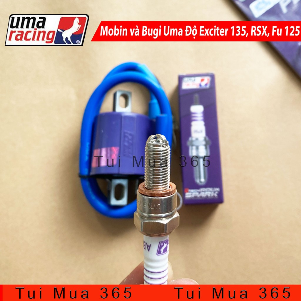 Combo Mobin sườn và Bugi Uma Độ Exciter 135, Future 125, Fu Neo, RSX, Wave RS, Nouvo