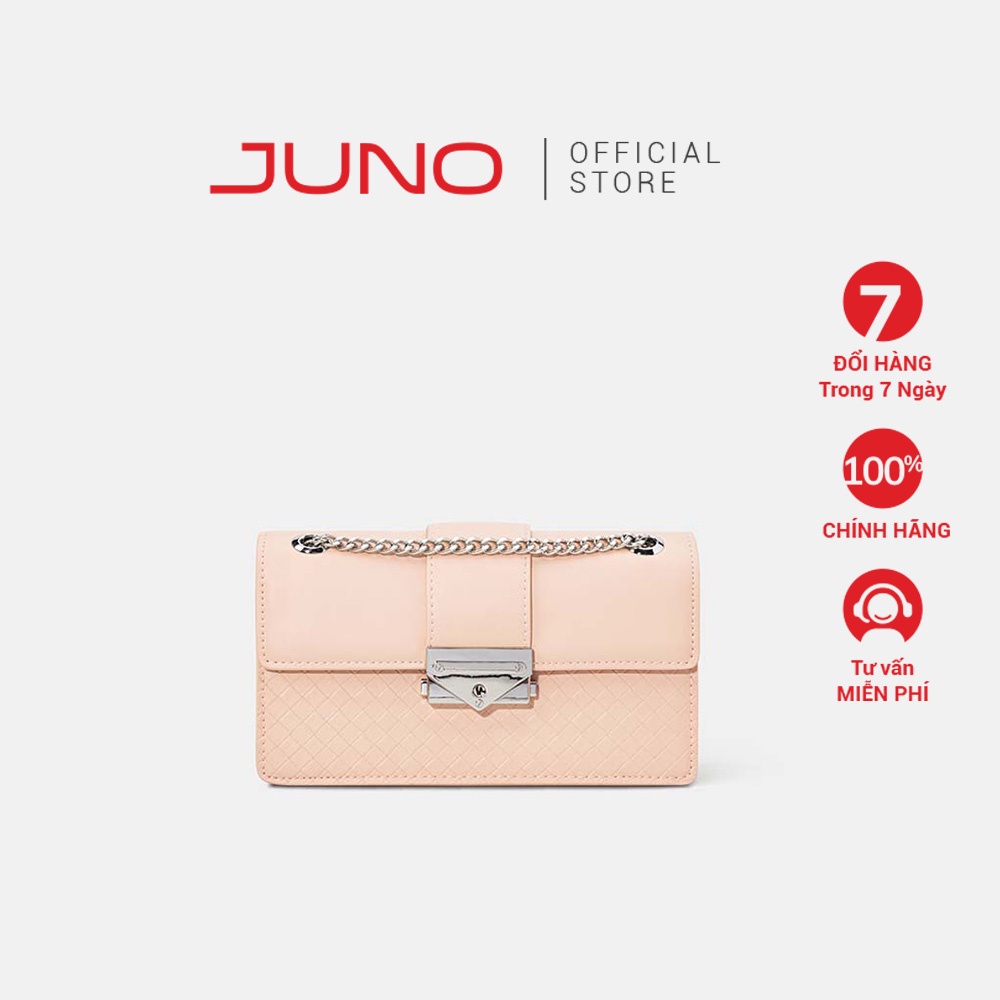 Túi Xách Nữ Thời Trang JUNO Cỡ Nhỏ Phối Hiệu Ứng Giả Đan Lát TXN472