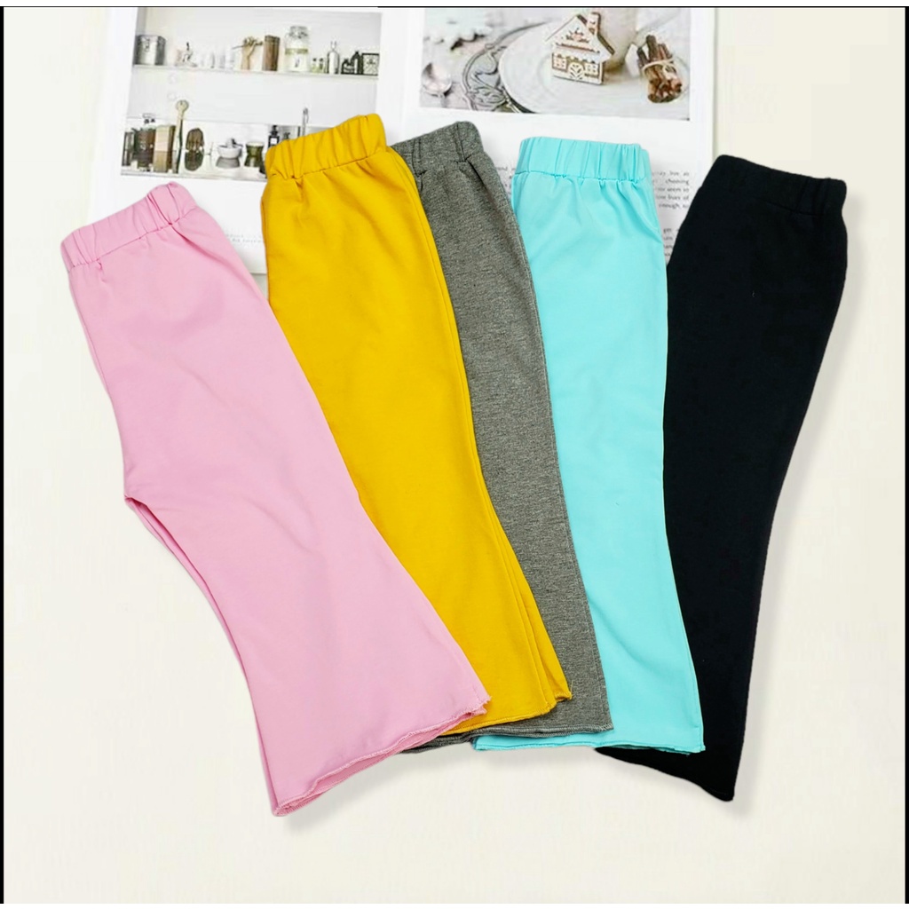 Quần Ống Loe Bé Gái Điệu Đà Co Giãn Phong Cách Hàn Quốc Size 8-20kg Kèm Video + Ảnh Thật
