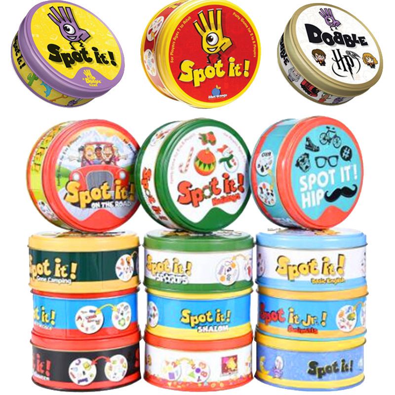 Spot It trò chơi bài 22 Phong Cách Dobble Trò Chơi Bài 31/55 chiếc Kid Cơ Bản Bảng Chữ Cái Tiếng Anh Jr Hip Trẻ Em Quà Tặng